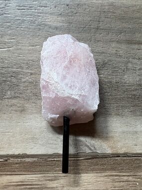 Raw Rose Quartz, 3.5” x 2”, 0.8 lbs